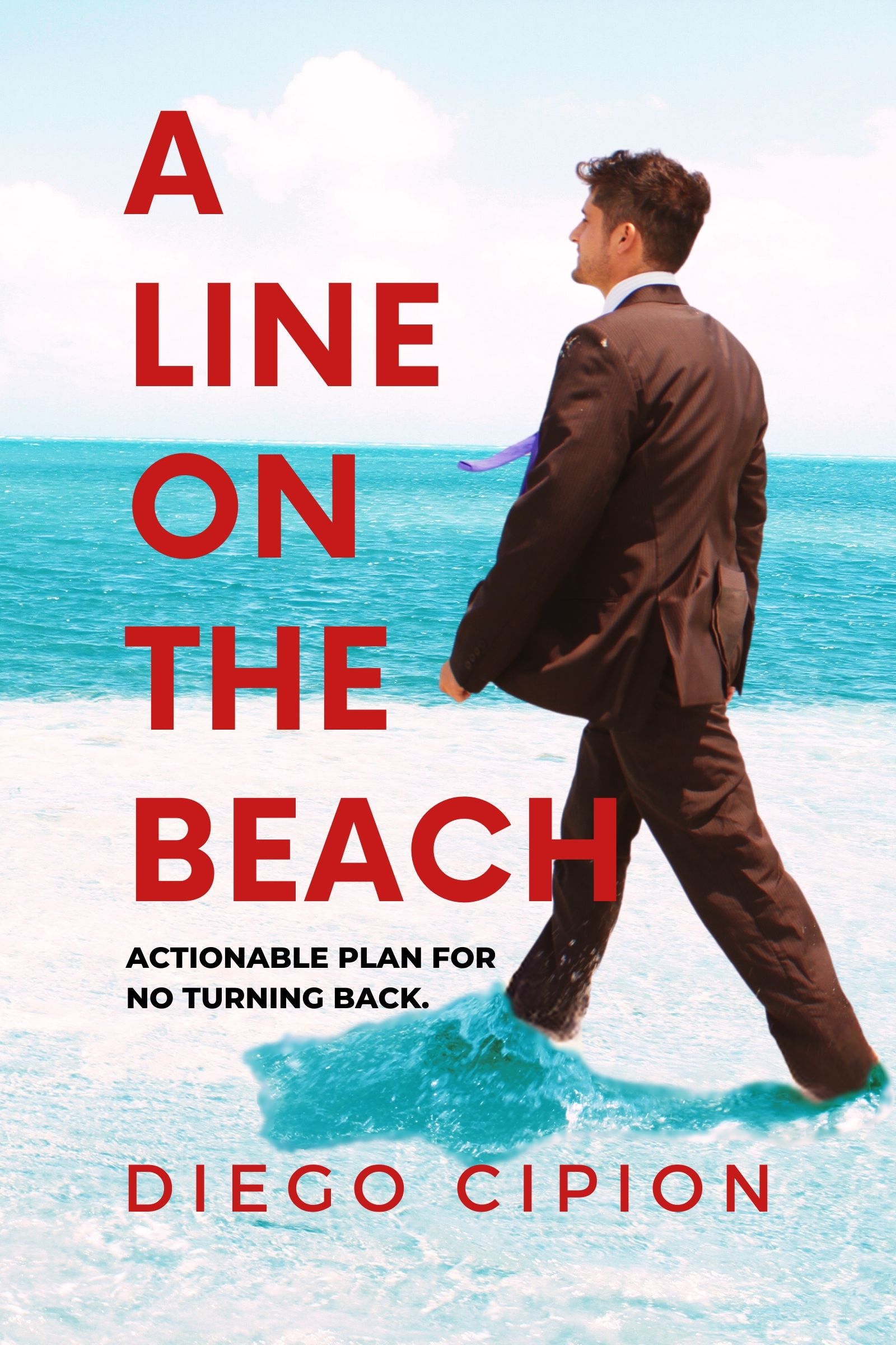 A Line on the Beach by Diego Cipion